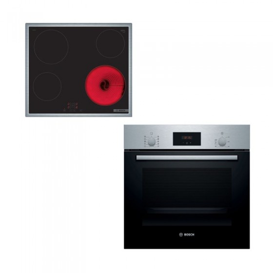 BOSCH HBF154BS0 + PKE645BA2E Σετ Φούρνος Ανω Πάγκου + Εστία αυτόνομη κεραμική BOSCH HBF154BS0 + PKE645BA2E Σετ Φούρνος Ανω Πάγκου + Εστία αυτόνομη κεραμική